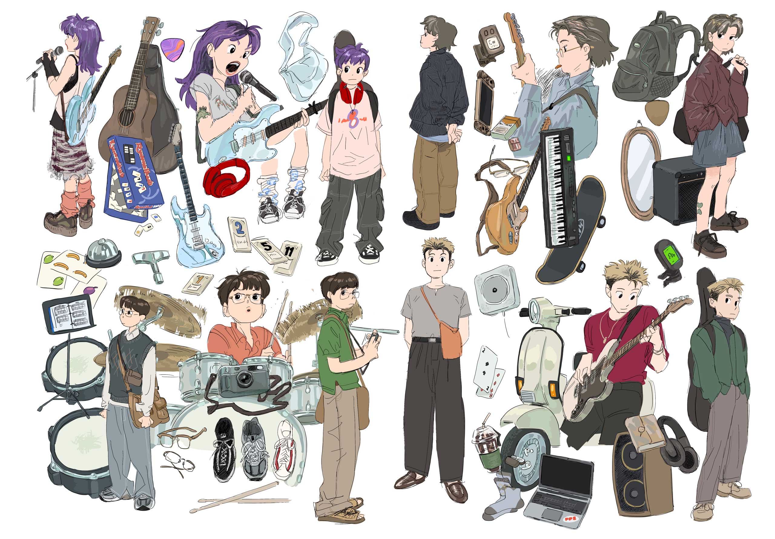 윤재안, 만화, 밴드, 포피스, beattitude