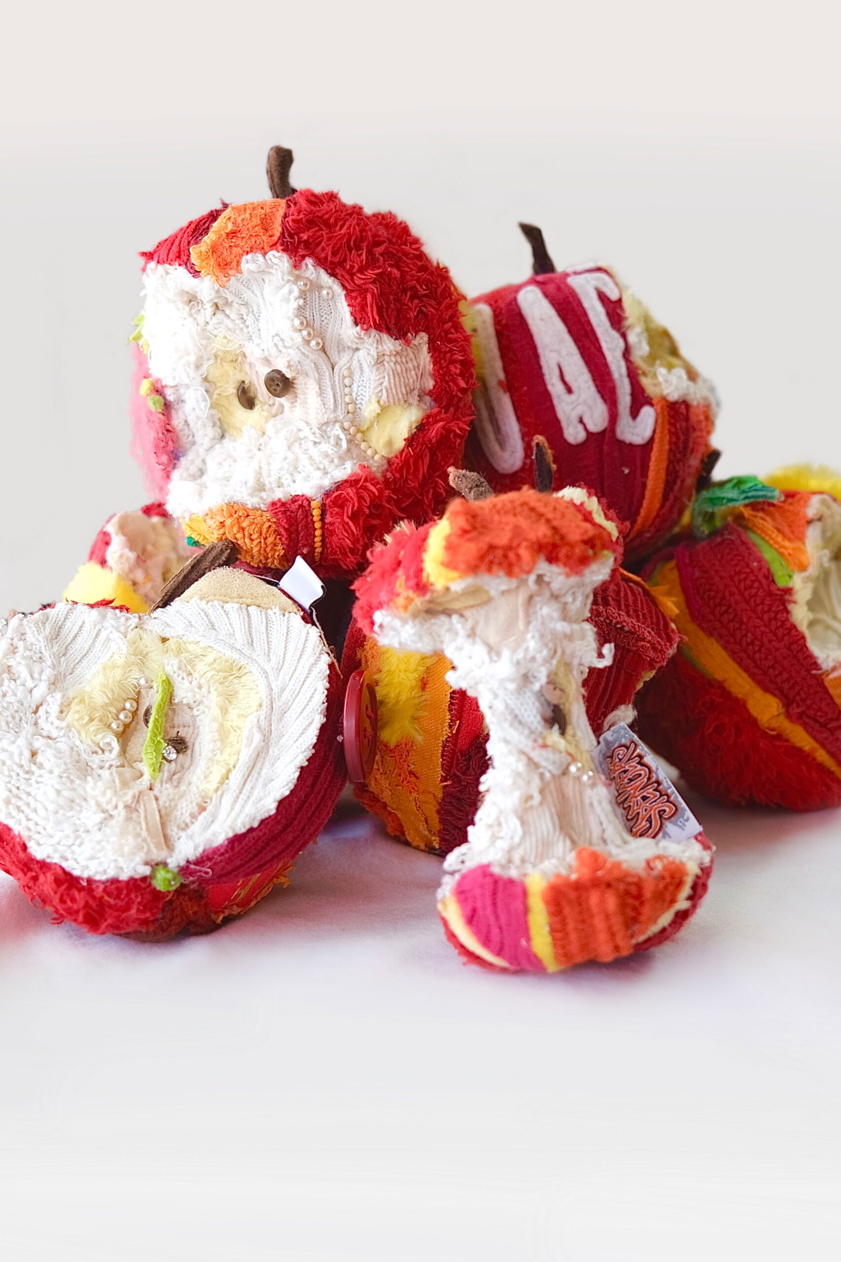 eunhakim. 김은하, 사과, 재활용, 업사이클링, upcycling, art