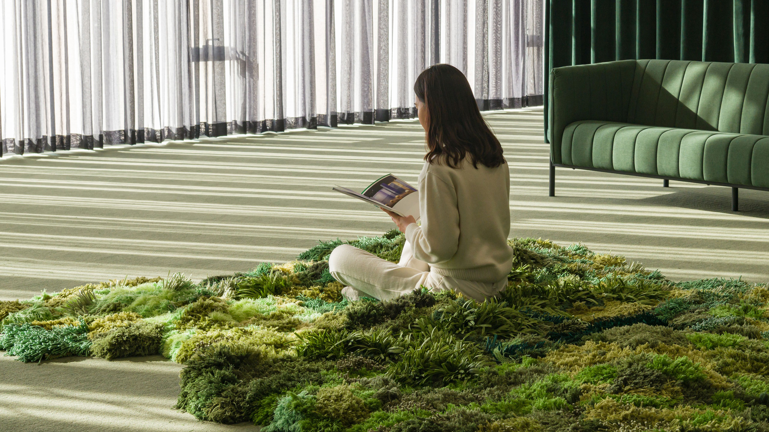 mingyes, 밍예스, 밍예스프로젝트, 섬유오브제, 자연, 잔디, 핸드크래프트위빙, 위빙