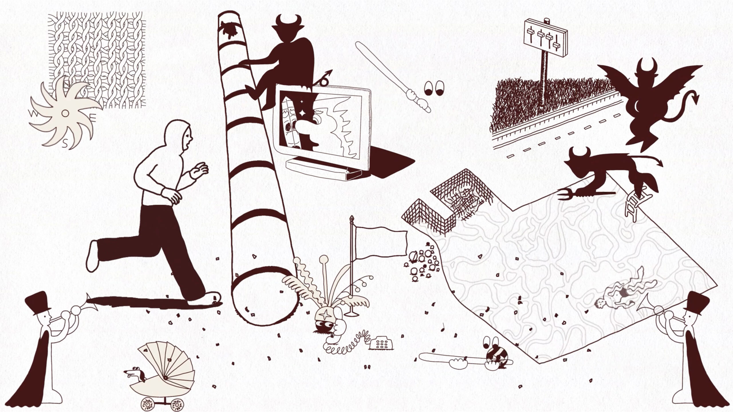 한주원, 일러스트레이터, illustration, line drawing, 라인 드로잉, 타투이스트, 주원맨