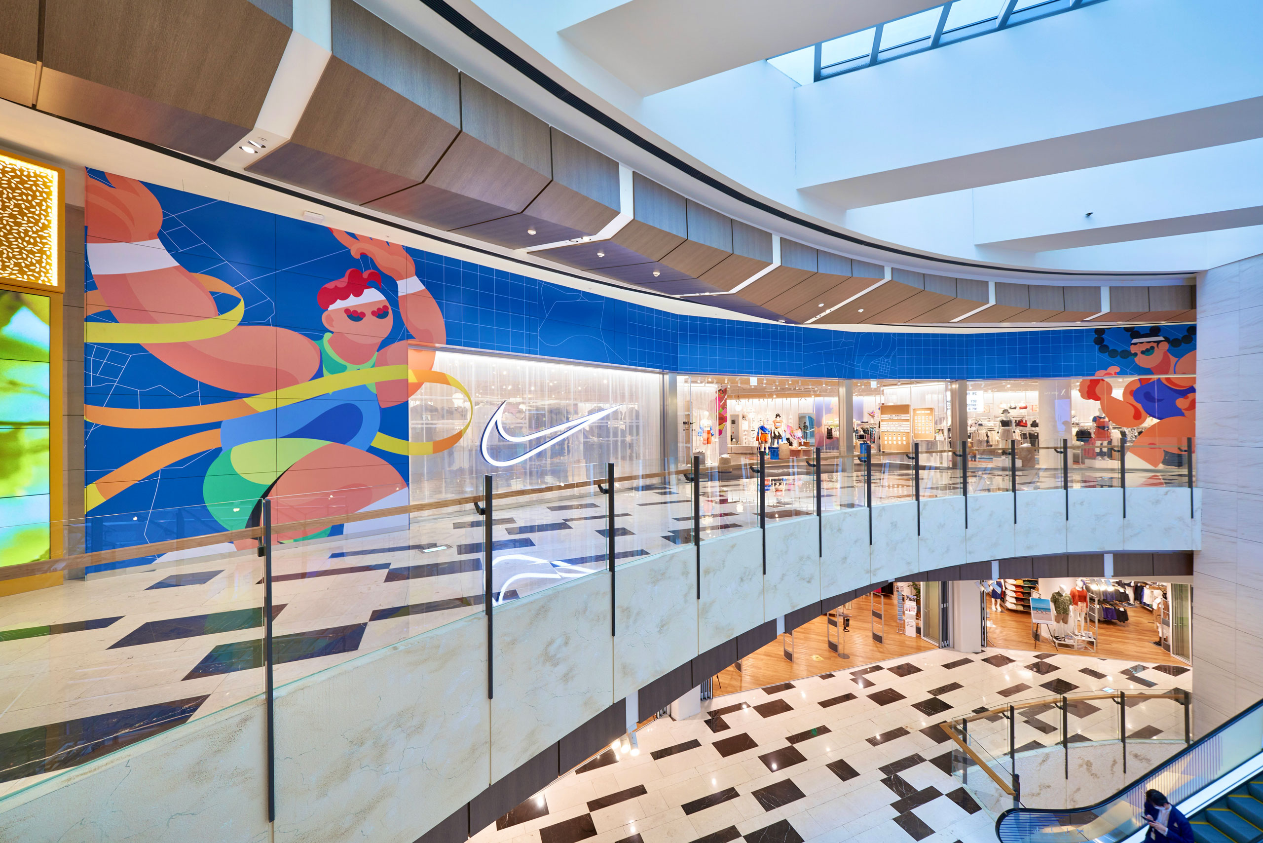 서인지 작가, 나이키 협업 매장 디스플레이