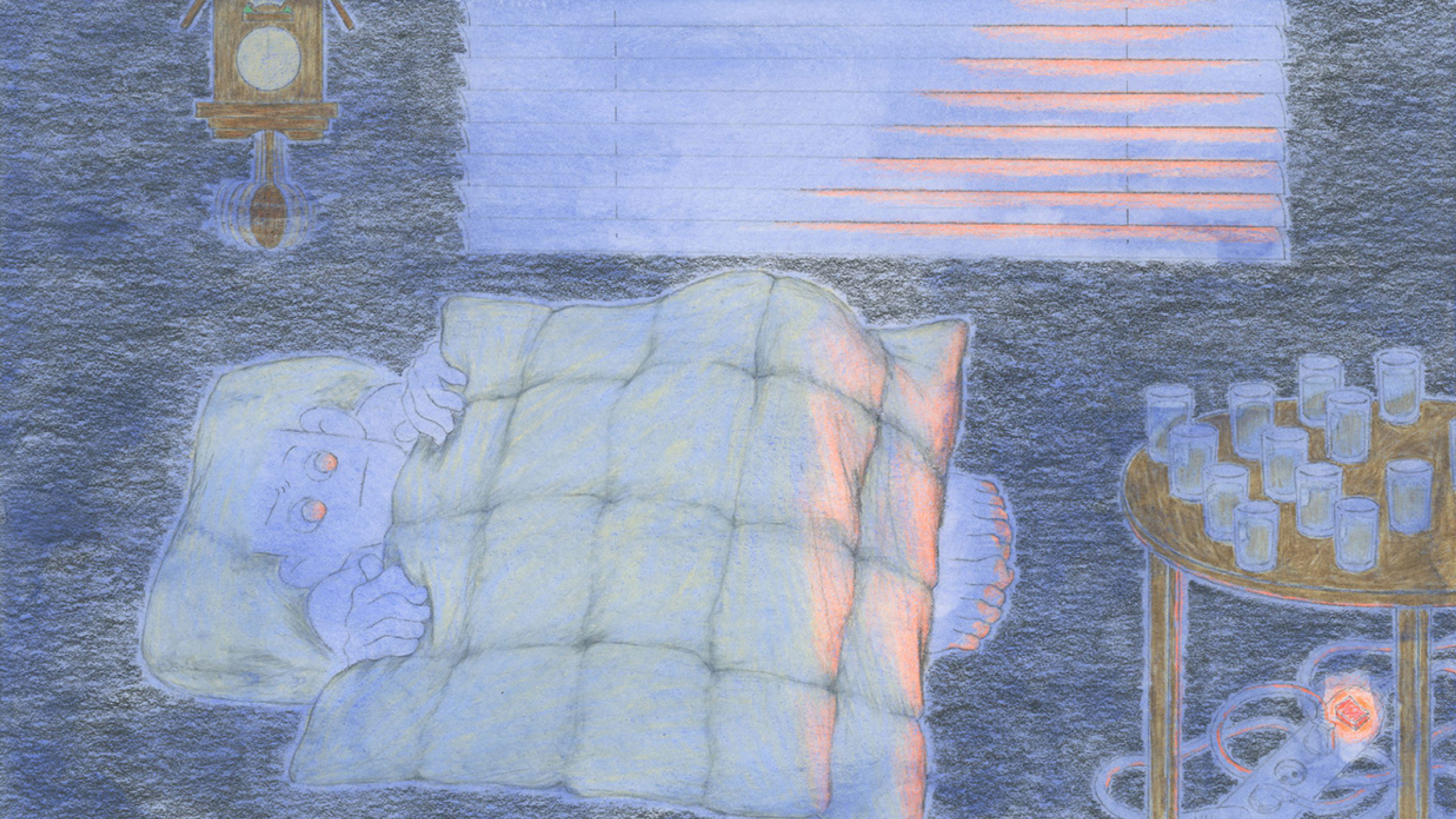 21_묽은-밤-2,-2022,-종이에-수채,-연필,-색연필,-17_고니.6x27cm_고니