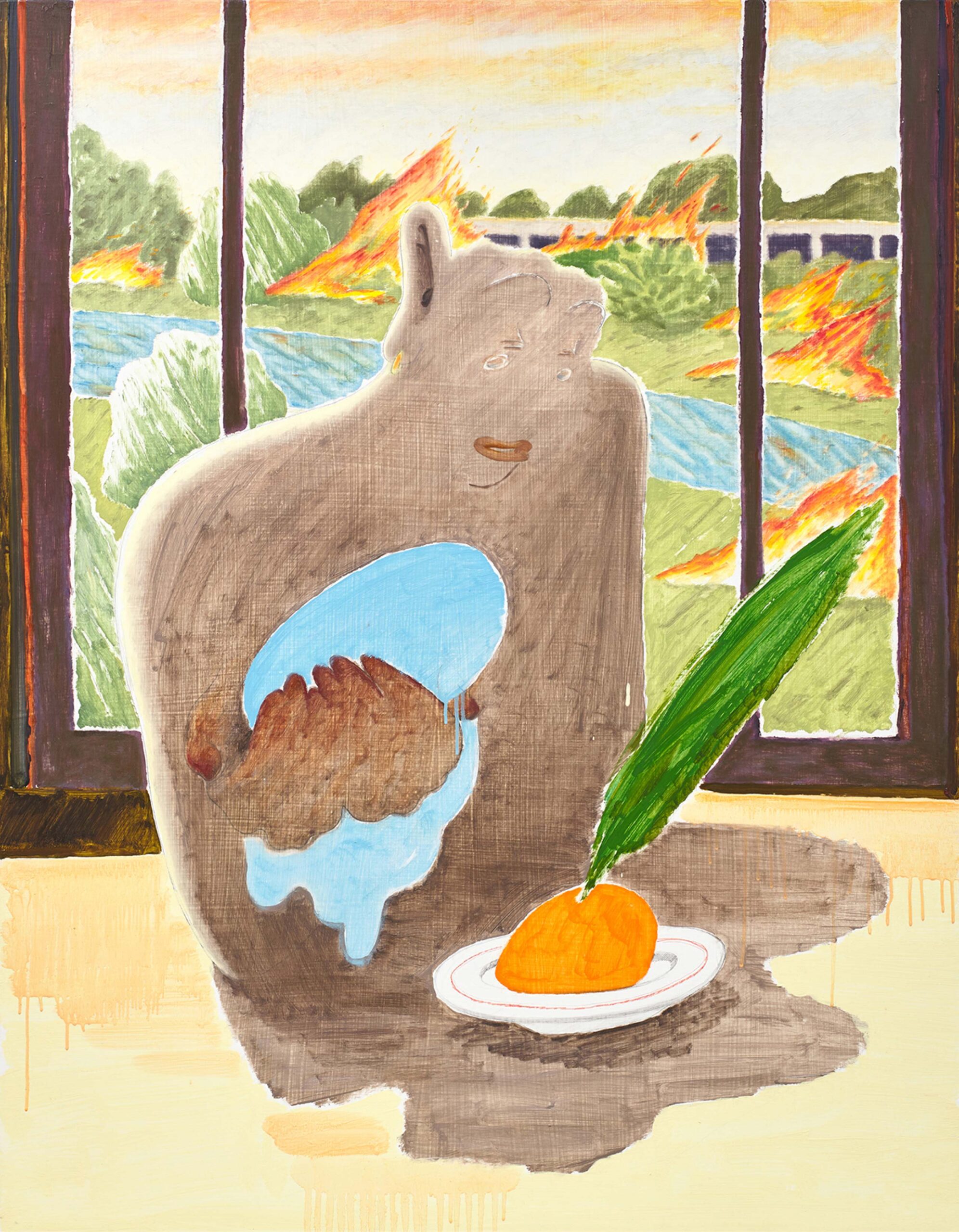 4_손을-모아-물주기,-2020,-캔버스에-유채,-116_고니