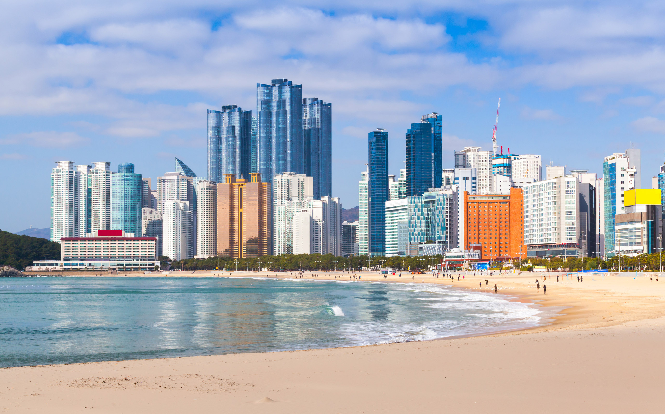 Haeundae,Beach,Landscape,,One,Of,The,Most,Famous,And,Beautiful